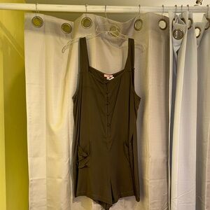 Elegant Olive Women's Romper